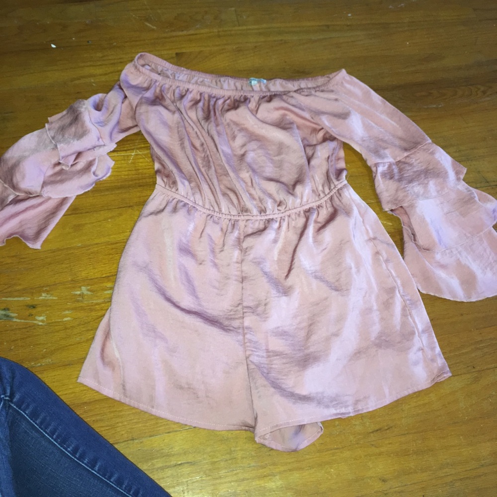 Pretty Pink Blush Charlotte Russe Romper